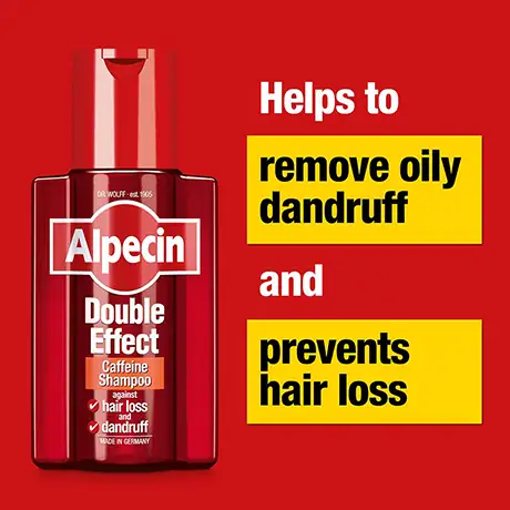 آلپسین شامپو دابل افکت ضد ریزش و ضد شوره alpecin double effect hair loss