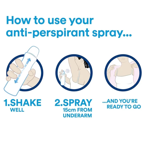 اسپری ضدتعریق داو Dove Invisible Dry با محافظت ۴۸ ساعته