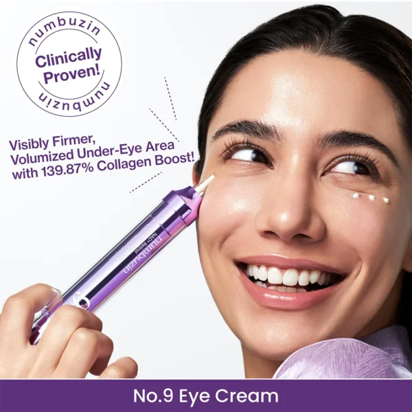 کرم دور چشم نامبوزین شماره ۹ با رتینول و پپتاید Numbuzin Eye Cream