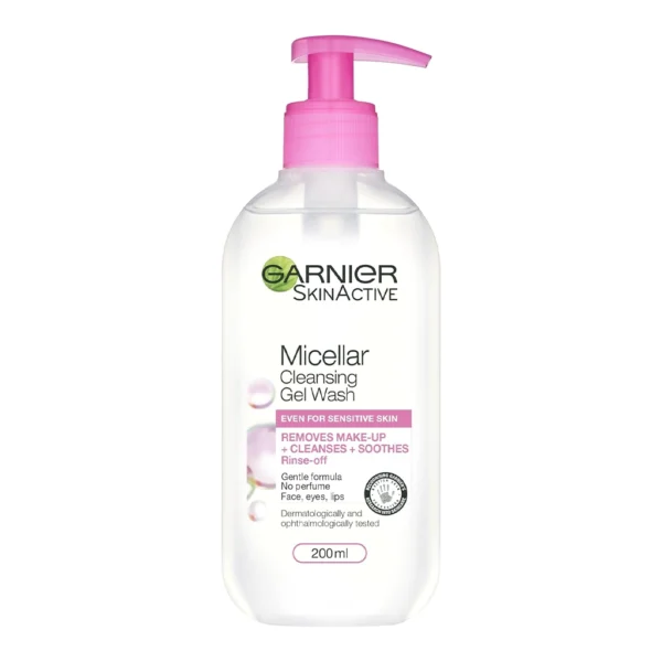 ژل شستشوی میسلار گارنیر مخصوص پوست حساس Garnier Micellar Cleansing Gel Wash