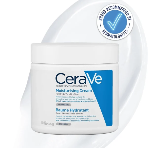 کرم مرطوب‌کننده سراوی مخصوص پوست خشک تا خیلی خشک 454 گرم CeraVe Moisturising Cream