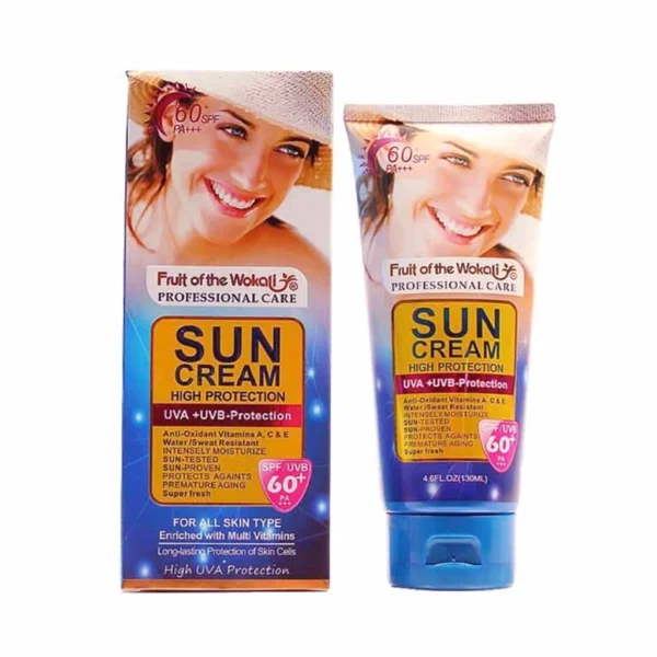 کرم ضد آفتاب وکالی Fruit of the Wokali Sun Cream High Protection 60