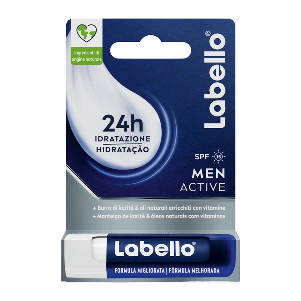 بالم لب لبلو مردانه مدل Men Active SPF15 | مرطوب‌کننده قوی و محافظ لب آقایان