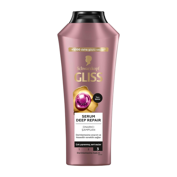 شامپو ترمیم‌کننده عمیق گلیس Schwarzkopf Gliss Serum Deep Repair اصل