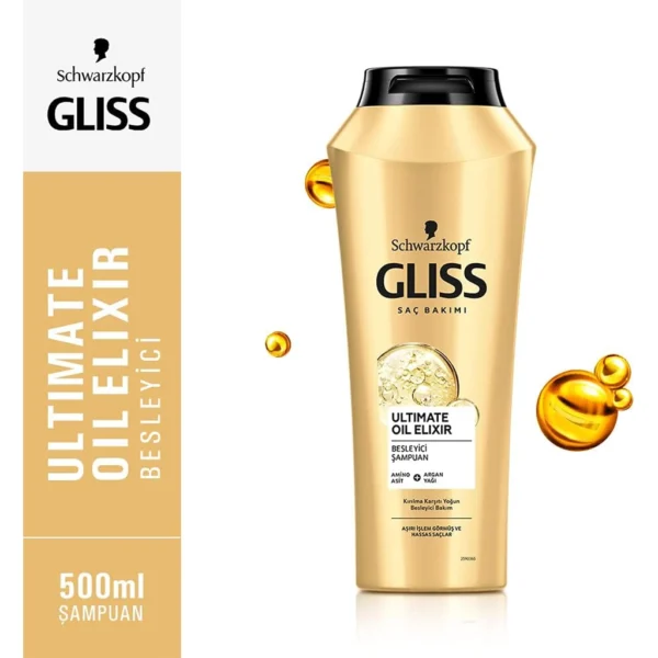 شامپو مغذی گلیس شوارتسکف مدل Ultimate Oil Elixir اصل