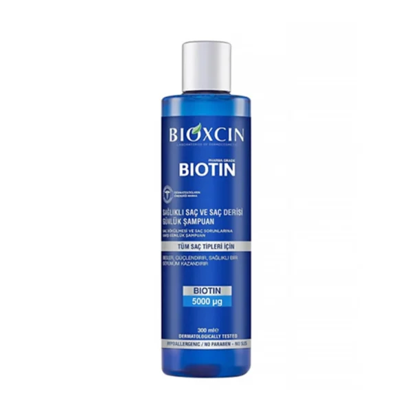 شامپو بیوتین بیوکسین تقویت کننده مو و پوست سر Bioxcin Biotin 5000