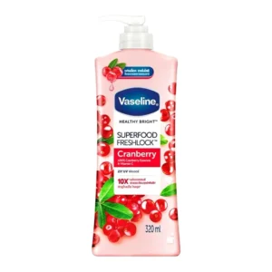 لوسیون بدن وازلین ذغال اخته Healthy Bright Superfood Freshlock Cranberry حجم 320 میلی‌لیتر