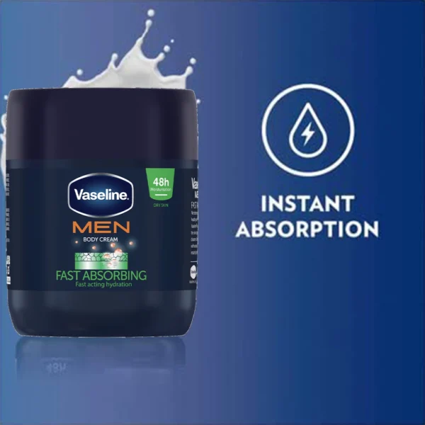 کرم بدن مردانه وازلین Vaseline Men Fast Absorbing 48H اصلی