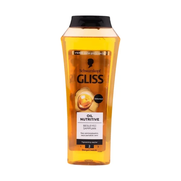 شامپو گلیس مدل ترمیم کننده و درخشان کننده Schwarzkopf Gliss مدل Oil Nutritive