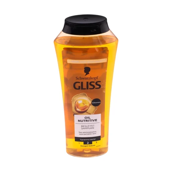 شامپو گلیس مدل ترمیم کننده و درخشان کننده Schwarzkopf Gliss مدل Oil Nutritive اصل