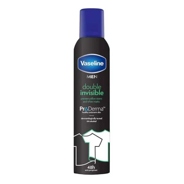 اسپری ضد تعریق وازلین مردانه مدل Vaseline Double Invisible