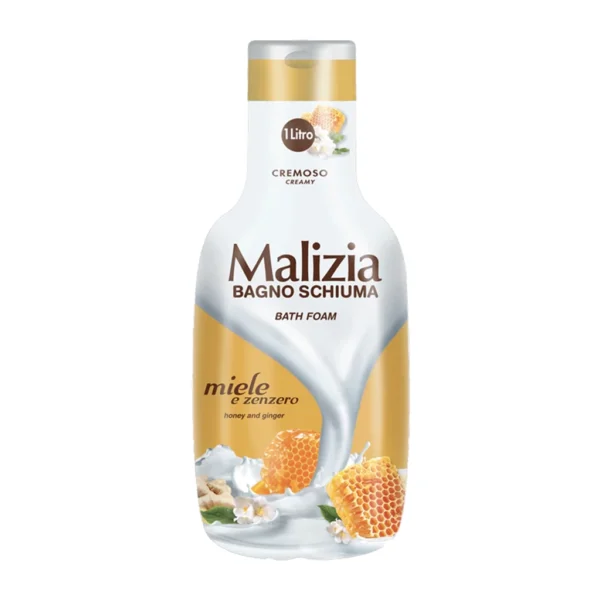 شامپو بدن مالیزیا مدل شیر و زنجبیل malizia bath foam Honey and Ginger