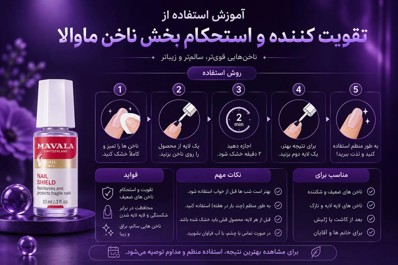 روش استفاده از تقویت ناخن و استحکام بخش ناخن ماوالا خرید تقویت ناخن ماوالا در مرودشت سلین بیوتی