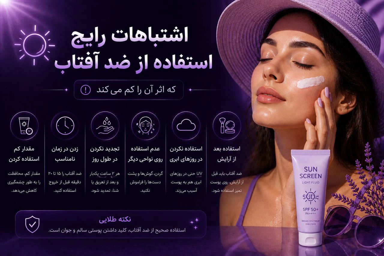 اشتباه راهیج در استفاده از ضد آفتاب - سلین بیوتی