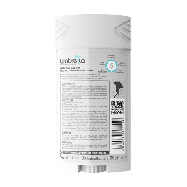 خرید استیک ضد تعریق آمبرلا زنانه مدل اسنو Umbrella Snow Invisible اصل