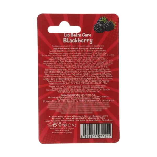 خرید بالم لب گابرینی مدل شاه توت GABRINI lip balm Blackberry اصل