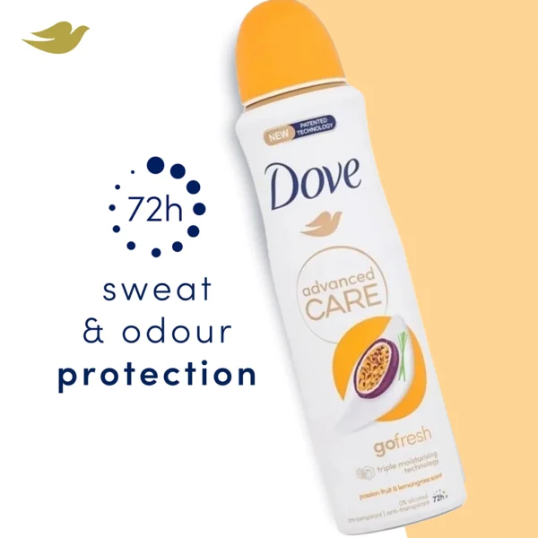 خرید اسپری ضد تعریق داو پشن فروت و علف لیمو Dove